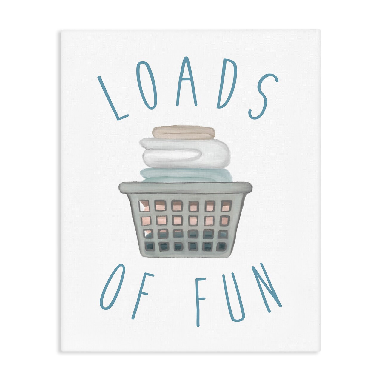 Stupell Industries Loads Of Fun Laundry Basket Canvas, design by Elizabeth Medley